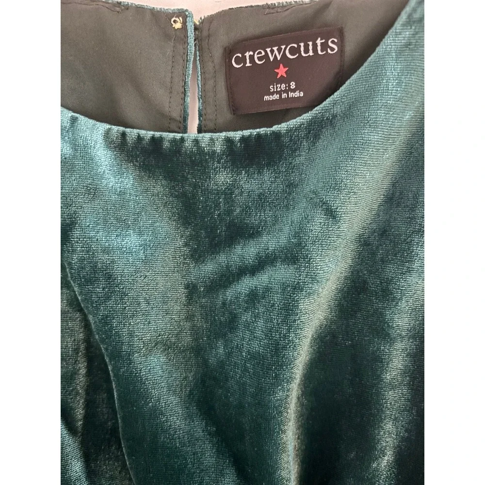 Crewcuts Green Velour Dress - Picture 6 of 10